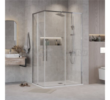 Душевой уголок Grossman Galaxy 300.K33.01.1280.10.00 120х80 см, профиль глянцевый хром, стекло прозрачное