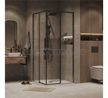 Душевой уголок Grossman Galaxy 300.K33.01.8080.42.00 80х80 см, профиль графит сатин, стекло прозрачное