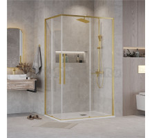 Душевой уголок Grossman Galaxy 300.K33.01.9070.32.00 90х70 см, профиль золото сатин, стекло прозрачное