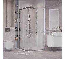 Душевой уголок Grossman Cosmo 300.K33.02.9090.10.00 90х90 см, профиль глянцевый хром, стекло прозрачное