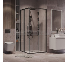 Душевой уголок Grossman Cosmo 300.K33.02.9090.42.00 90х90 см, профиль графит сатин, стекло прозрачное