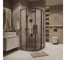 Душевой уголок Grossman Cosmo 301.K33.02.1010.42.00 100х100 см, профиль графит сатин, стекло прозрачное