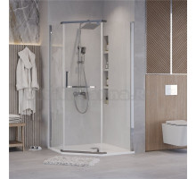 Душевой уголок Grossman Pragma 302.K33.03.9090.10.00 90х90 см, профиль глянцевый хром, стекло прозрачное