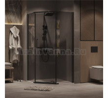 Душевой уголок Grossman Pragma 302.K33.03.9090.21.10 90х90 см, профиль матовый черный, стекло тонированное