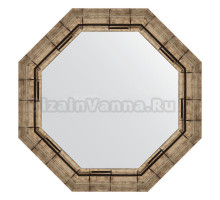 Зеркало Evoform Octagon BY 7322 58 серебряный бамбук, в багетной раме