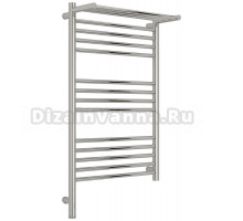 Полотенцесушитель электрический Сунержа Богема 3.1 00-6006-8050 90x55 см, подключение слева, без покрытия, лесенка, с полкой