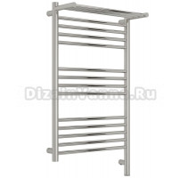 Полотенцесушитель электрический Сунержа Богема 3.1 00-6007-8050 90x55 см, подключение справа, без покрытия, лесенка, с полкой