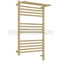 Полотенцесушитель электрический Сунержа Богема 3.1 022-6007-8050 90x55 см, подключение справа, матовая шампань, лесенка, с полкой