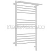 Полотенцесушитель электрический Сунержа Богема 3.1 30-6007-8050 90x55 см, подключение справа, матовый белый, лесенка, с полкой