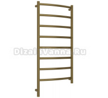 Полотенцесушитель электрический Сунержа Галант 3.1 05-6000-1050 110x55 см, подключение слева, состаренная бронза, лесенка