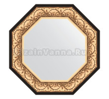 Зеркало Evoform Octagon BY 7380 65 барокко золото, в багетной раме