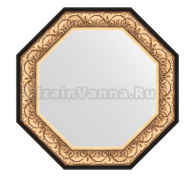 Зеркало Evoform Octagon BY 7381 75 барокко золото, в багетной раме