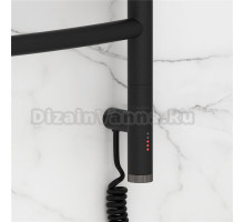 Полотенцесушитель электрический Сунержа Галант 3.1 15-6001-1050 110x55 см, подключение справа, темный титан муар, лесенка