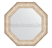 Зеркало Evoform Octagon BY 7387 75 виньетка серебро, в багетной раме