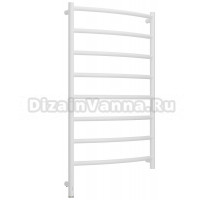 Полотенцесушитель электрический Сунержа Галант 3.1 30-6000-1060 110x65 см, подключение слева, матовый белый, лесенка