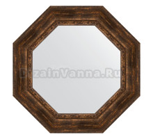 Зеркало Evoform Octagon BY 7395 77 состаренное дерево с орнаментом, в багетной раме
