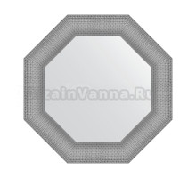 Зеркало Evoform Octagon BY 7404 61 серебряная кольчуга, в багетной раме