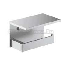 Держатель для туалетной бумаги Timo Petruma 15243/13 с полкой для телефона, никель