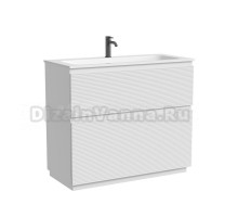 Тумба под раковину в ванную Sancos Folk Floor 995х445х850 мм, напольная с двумя ящиками, Bianco