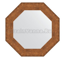 Зеркало Evoform Octagon BY 7406 61 медная кольчуга, в багетной раме