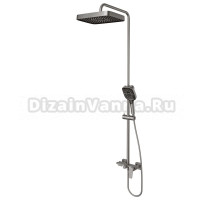 Душевая стойка Sole Caspian S257GM оружейная сталь