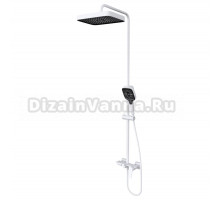 Душевая стойка Sole Caspian S257W белая