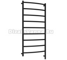 Полотенцесушитель электрический Сунержа Галант 3.1 31-6001-1260 130x65 см, подключение справа, матовый черный, лесенка