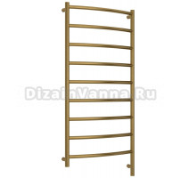 Полотенцесушитель электрический Сунержа Галант 3.1 051-6001-1260 130x65 см, подключение справа, состаренная латунь, лесенка