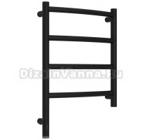 Полотенцесушитель электрический Сунержа Галант 3.1 31-6000-5040 60x45 см, подключение слева, матовый черный, лесенка