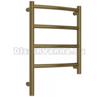 Полотенцесушитель электрический Сунержа Галант 3.1 05-6000-5040 60x45 см, подключение слева, состаренная бронза, лесенка
