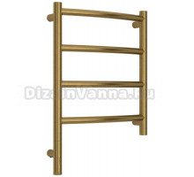 Полотенцесушитель электрический Сунержа Галант 3.1 051-6000-5040 60x45 см, подключение слева, состаренная латунь, лесенка