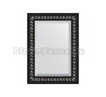 Зеркало Evoform Exclusive BY 1125 55х75 черный ардеко, в багетной раме
