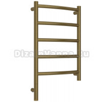 Полотенцесушитель электрический Сунержа Галант 3.1 05-6000-6040 70x45 см, подключение слева, состаренная бронза, лесенка