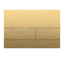 Кнопка смыва для унитаза Boheme 670-MG нержавеющая сталь, цвет матовое золото