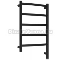 Полотенцесушитель электрический Сунержа Галант 3.1 31-6001-6040 70x45 см, подключение справа, матовый черный, лесенка