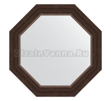 Зеркало Evoform Octagon BY 3721 51 палисандр, в багетной раме