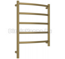 Полотенцесушитель электрический Сунержа Галант 3.1 32-6000-6050 70x55 см, подключение слева, золотой шелк, лесенка