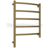 Полотенцесушитель электрический Сунержа Галант 3.1 032-6000-6050 70x55 см, подключение слева, матовое золото, лесенка