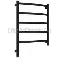 Полотенцесушитель электрический Сунержа Галант 3.1 31-6000-6050 70x55 см, подключение слева, матовый черный, лесенка