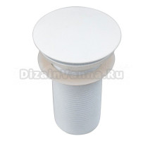 Донный клапан для раковины Splendy AA3071NORMWM без перелива, матовый белый