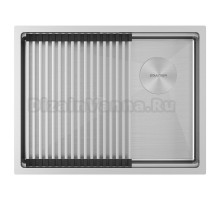 Мойка кухонная Paulmark Next-Pro 58 UNI PM705845-BS брашированная нержавеющая сталь