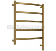 Полотенцесушитель электрический Сунержа Галант 3.1 051-6001-6050 70x55 см, подключение справа, состаренная латунь, лесенка