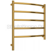 Полотенцесушитель электрический Сунержа Галант 3.1 03-6000-6060 70x65 см, подключение слева, золото, лесенка