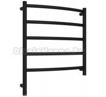 Полотенцесушитель электрический Сунержа Галант 3.1 31-6000-6060 70x65 см, подключение слева, матовый черный, лесенка