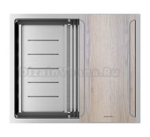 Мойка кухонная Paulmark Next-Multi Sink 54 UNI PM785445-BS брашированная нержавеющая сталь