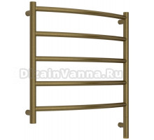 Полотенцесушитель электрический Сунержа Галант 3.1 05-6001-6060 70x65 см, подключение справа, состаренная бронза, лесенка