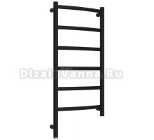 Полотенцесушитель электрический Сунержа Галант 3.1 31-6000-8040 90x45 см, подключение слева, матовый черный, лесенка