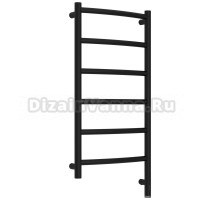 Полотенцесушитель электрический Сунержа Галант 3.1 31-6001-8040 90x45 см, подключение справа, матовый черный, лесенка