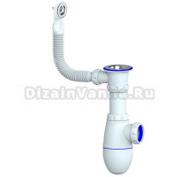 Сифон для раковины Unicorn 534491 40 мм, бутылочный, белый