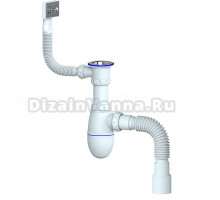 Сифон для раковины Unicorn 534493 40 мм, бутылочный, белый
